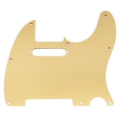 Musiclily Ультра 8-отверстий Пикгард для Telecaster, Анодированный Алюминий, Золотой, для Электрогитар Fender USA/Mexican Stranded Tele
