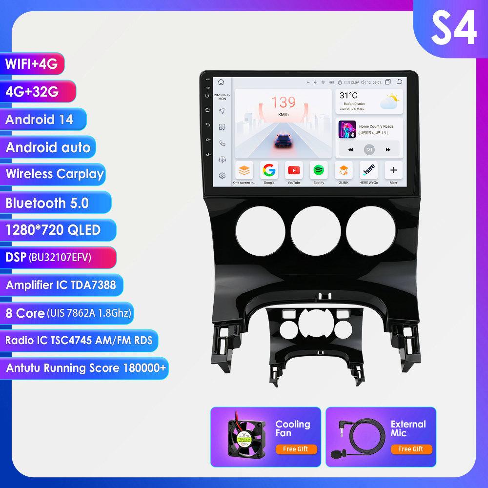 Hizpo 9 inch 2 Din Android Car Radio For Peugeot 3008 2009-2016 Android Auto 4G LTE Wireless Carplay DSP Multimedia Player 2