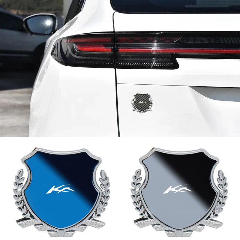Zinc Alloy Metal Car Fender Emblem Side Window Badge Styling Decal For Ford KA Logo Exterior Modification Decor Accessories