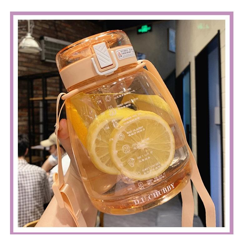 1300 мл пластиковая большая чашка для живота, чашка для занятий спортом на открытом воздухе, большой емкости с соломинкой и ручкой, портативная спортивная бутылка