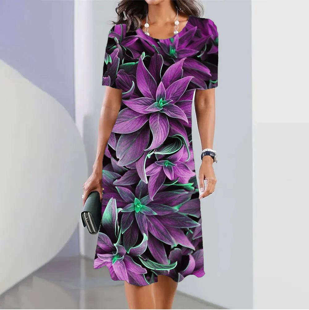 5XL женская одежда больших размеров, красное рождественское модное платье с лосем, забавное милое платье с короткими рукавами и принтом, Рождественские свободные платья со снеговиком и снежинкой