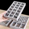 Portable Jewelry Ring Jewelry Display Organizer Box Tray Holder Earring Jewelry
