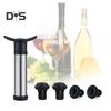 Вакуумный насос для сохранения вина с 4 пробками, укупорщик бутылок, набор из нержавеющей стали для сохранения свежести вина