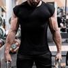 Muscleguys Men’s Fashion Print Slim Fit Tees Shirt Cotton Fitness Clothing O-neck Short Sleeve Tops Men Gym Bodybuilding Muscleguy T-shirt
