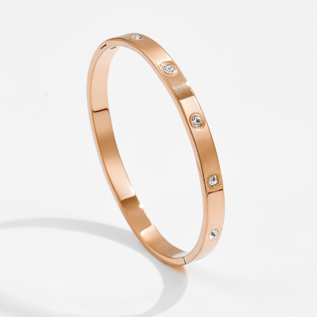 Узкая версия 4 мм Десять простых трехцветных браслетов Классическая застежка Браслет для пары