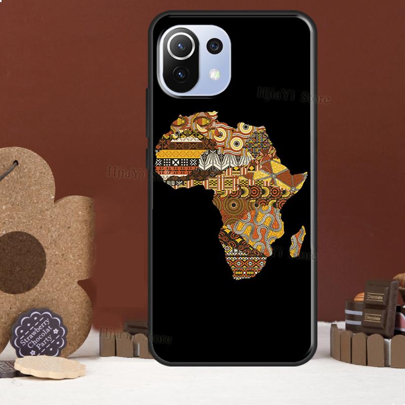 Africa Map Funda For POCO F5 X3 X4 X5 Pro F4 GT C40 F3 Case For Xiaomi 11T 12T Pro 12 X 13 Lite Cover