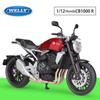 1/12 Scale Welly Honda CB1000R Alloy Motorcycle Model Diecasts Metal Toy Motorcycle Model High Simulation Collection Childrens Gifts