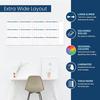 Yousheng Extra Large Calendar Without Date Easy Planning Reusable Matte Whiteboard Wall Calendar Year-Round Planning Tool