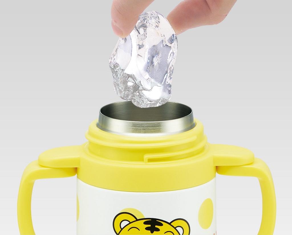 SKATER Straw Stainless Steel Bottle 240ml Shimajiro STWM3 Double-handed