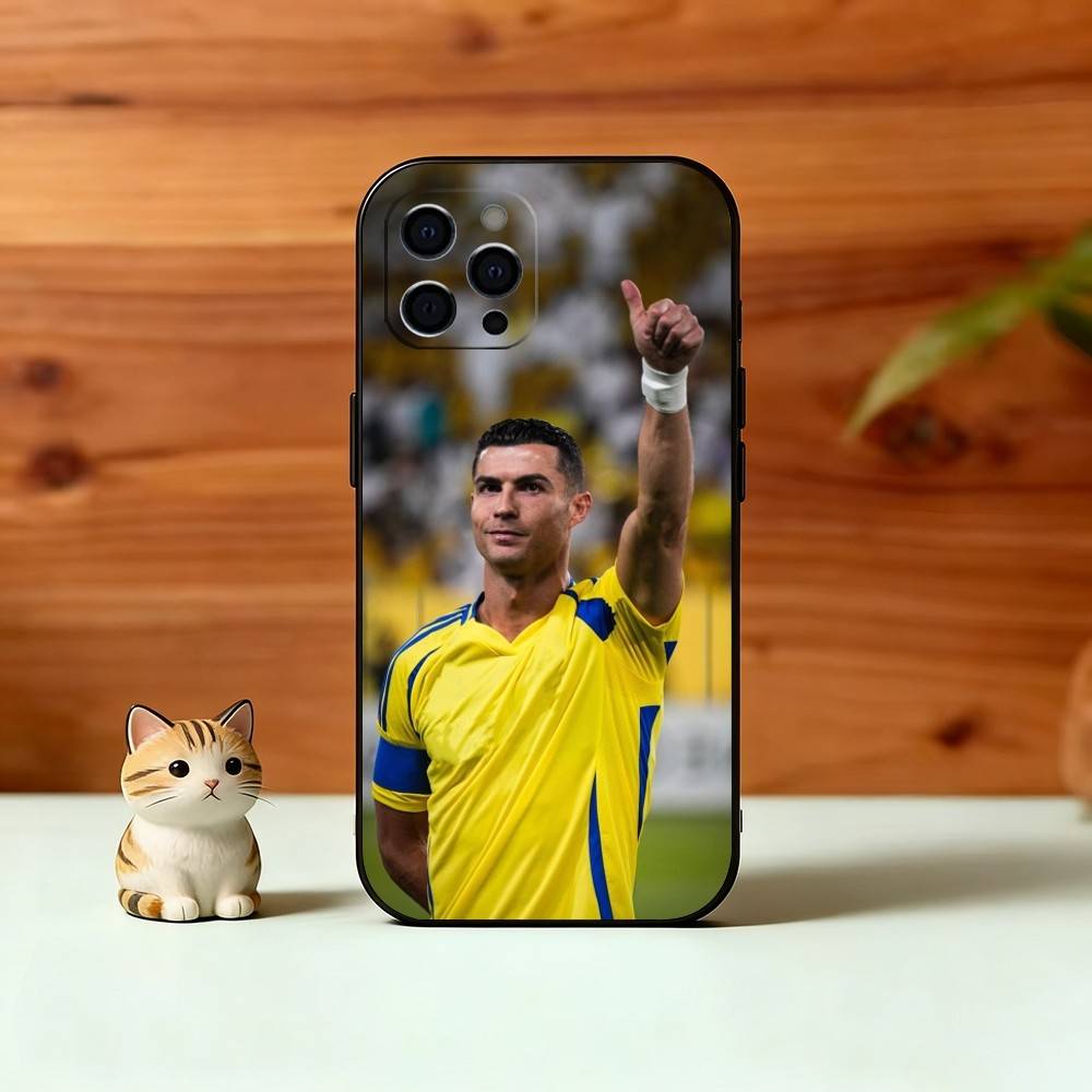 Чехол для телефона C-Ronaldo Для iPhone 17, 16, 15, 14, 13, 12, 11 Plus, Pro Max, Другие Мягкий Черный Чехол