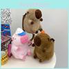 Backpack Capybara Baseball Cute Cartoon Stuffed Doll Backpack Soft Guinea Pig