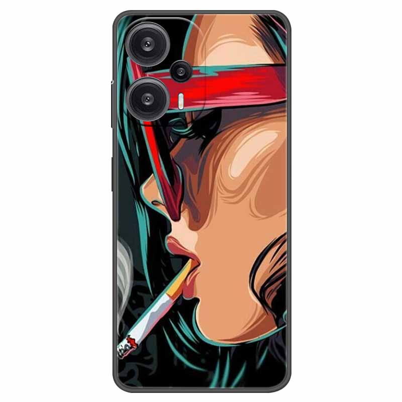 Для чехла POCO F5 5G Чехол POCOF5 Бампер На Для Xiaomi Poco F5 5G Мягкий силиконовый задний чехол из ТПУ Чехлы Poco F 5 2023 Coque Fundas