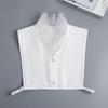 Lace V-neck Shirt Detachable Collar for Sweater Autumn Fake Collar Woman Removable Shirt Neck False Collar