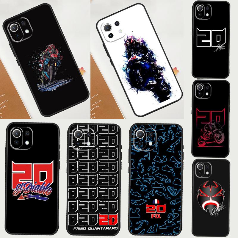 Moto NO.20 Fabio Quartararo Case For Xiaomi 14T Pro 11T 12T 13T 13 14 15 Ultra POCO X7 Pro X3 X5 M6 F5 F6 X6 Pro Cover