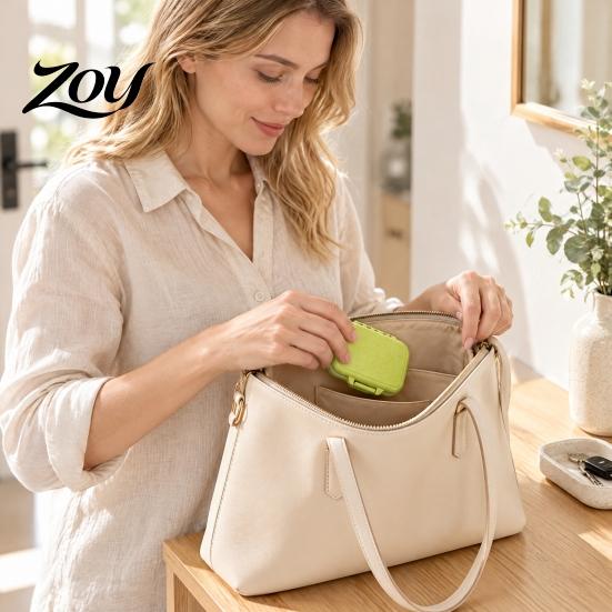 Portable Pill Organizer Three-compartment Organizer, Moisture-proof Buckle Seal Case, Weekly Holder for Travel Compact Plastic Container Morning Lunch