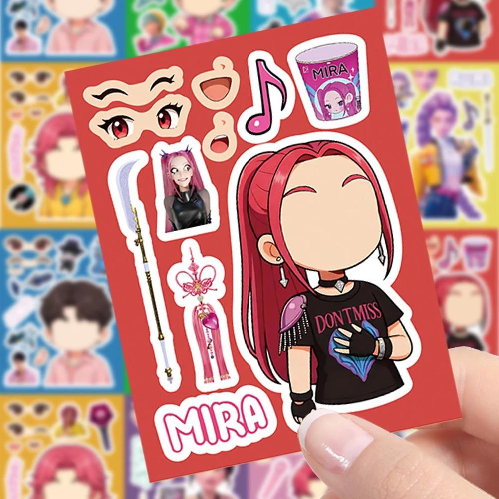 C 8/16 шт. KPop Наклейки Охотники на демонов - Декоративные наклейки для чехлов телефонов, ноутбуков и журналов подарок на день рождения для ребенка