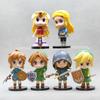 6 шт./комплект 10 см Фигурка The Legend of Zelda Линк Принцесса Зельда Q-версия Фигурка Игровые Украшения Декор Кукла Модель Игрушки