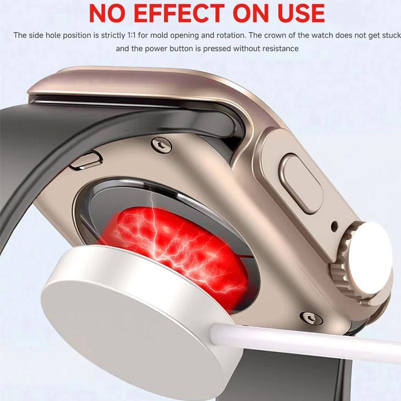 Замена корпуса ПК на Ultra для Apple Watch 10 46/42MM Защитная крышка для экрана Закаленное стекло для IWatch Series9 8 7 SE 6 5 4 44/45MM