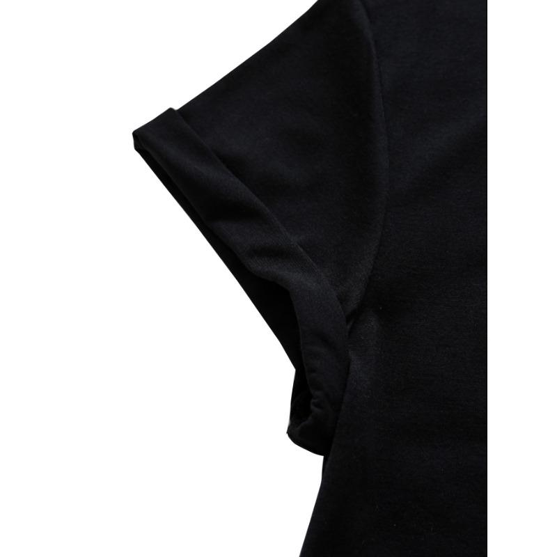 Женские футболки с круглым вырезом, коротким рукавом, с повседневным модным принтом-слоганом на Хэллоуин