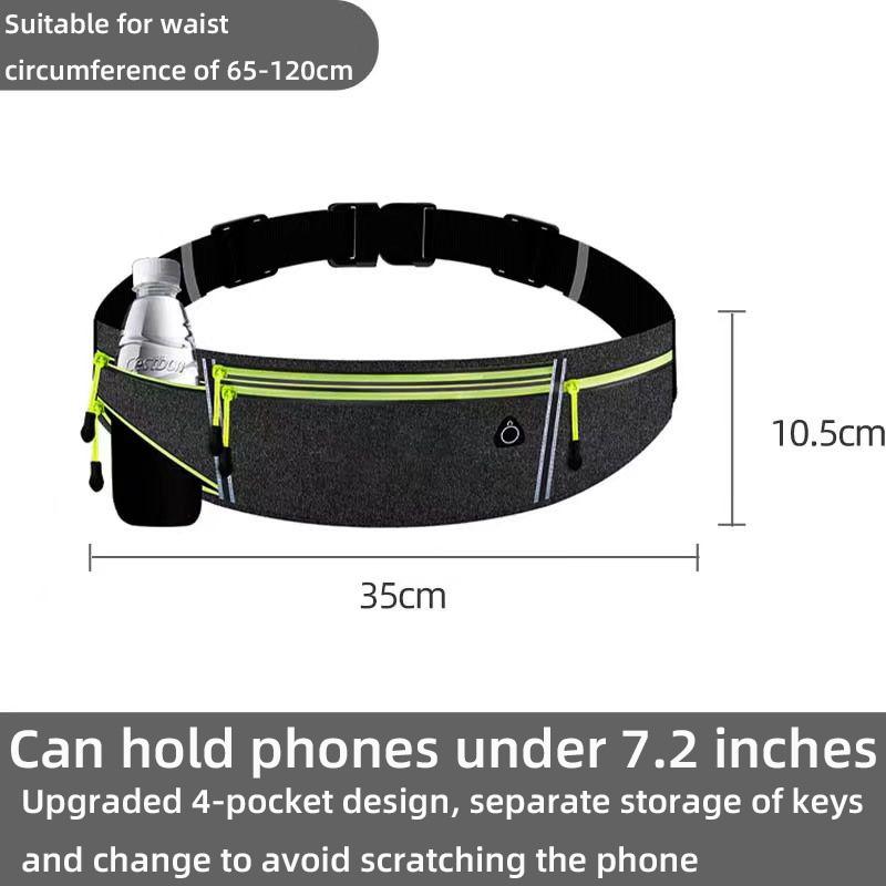 Персонализированная сумка для мобильного телефона для бегового оборудования, поясная сумка шириной 7 дюймов, ультратонкая и многофункциональная женская сумка для ключей, несколько наружных карманов.