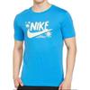 Nike T Shirts Men's Blue Crew Neck Moderate Straight Fit DR7808-435