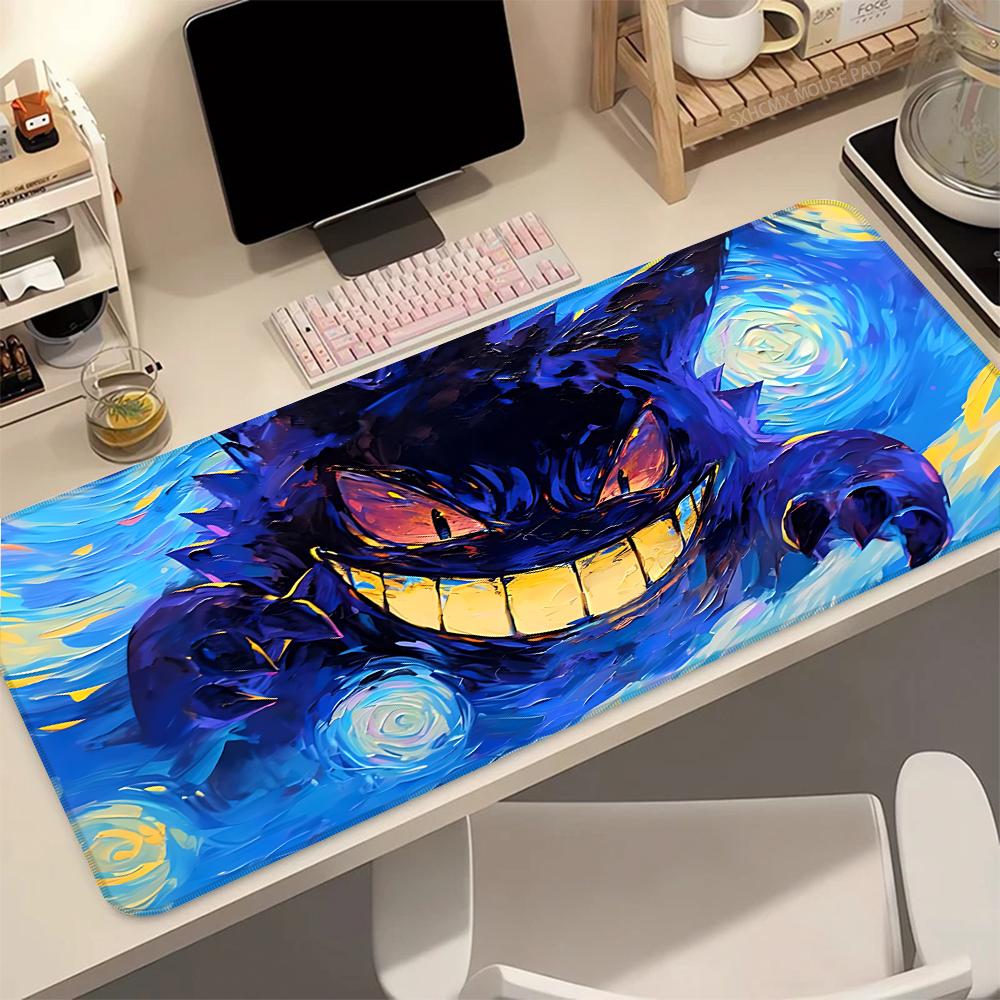 GGengar Mouse Pad P Anime Gaming Mousepad Large XXXL Extended Soft Desk Pad Computer Keyboard Pad Mat for Gamer Office