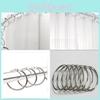 Металлические Современные Минималистичные Кольца-крючки для душевой занавески с открытыми концами Аксессуар Декор