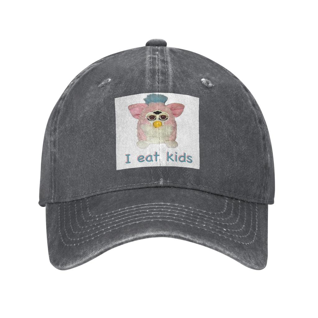 Фёрби Я ем детей Бейсболки Snapback Джинсовые шляпы Кепки Спортивные Бейсболки Ковбойская шляпа для унисекса