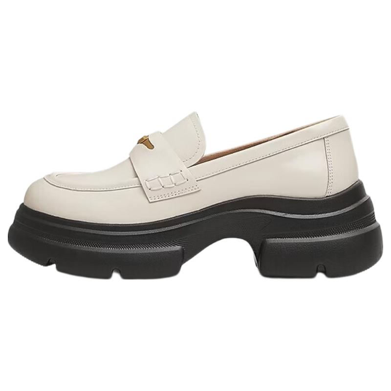 TATA Magic Detective British Thick-Soled Loafers Women's Shoes, Small Leather Shoes