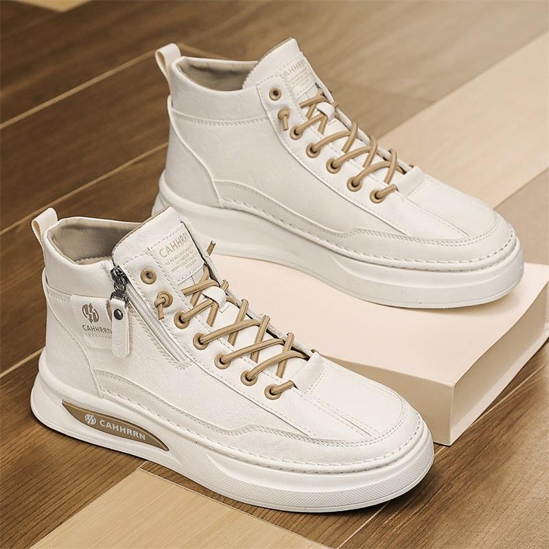 New Fashion Autumn And Winter Men's High Top Martin Boots Students Male Boys Trending Soft Sole Work Shoes Labor Protection Martin Sneakers