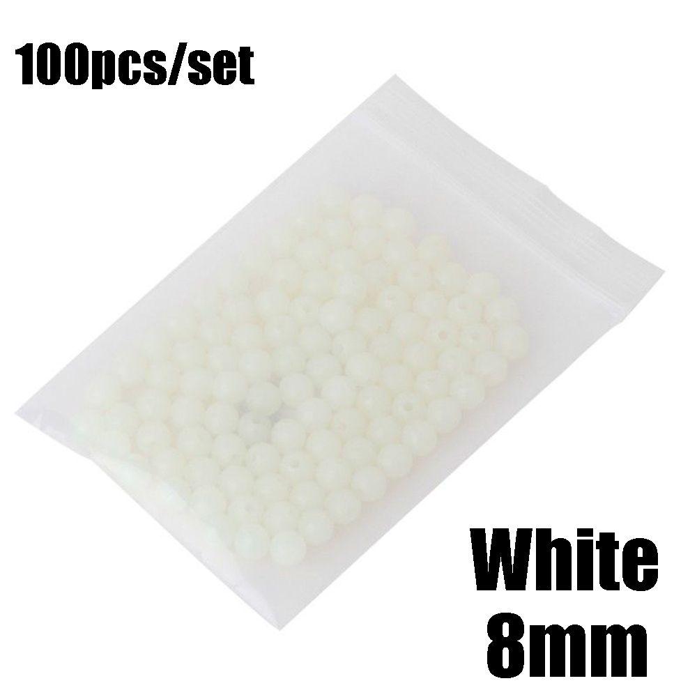 100 шт/пакет 4/5/6/8 мм Пластиковые Морские Светящиеся Шарики Стопоры Поплавки Бусины Светящийся Свет