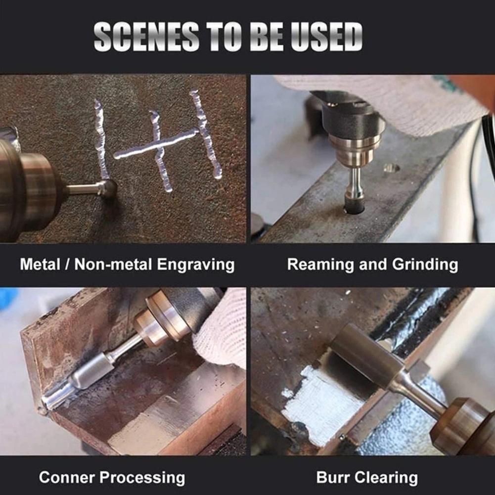 Rotary Burrs Tungsten Solid Carbide 1/8\" Shank Dia