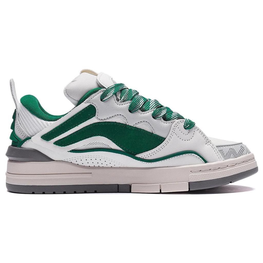 Li Ning We Wo Золотистые модные повседневные нескользящие износостойкие низкие кроссовки для скейтбординга женские кроссовки белые зеленые AECS074-2