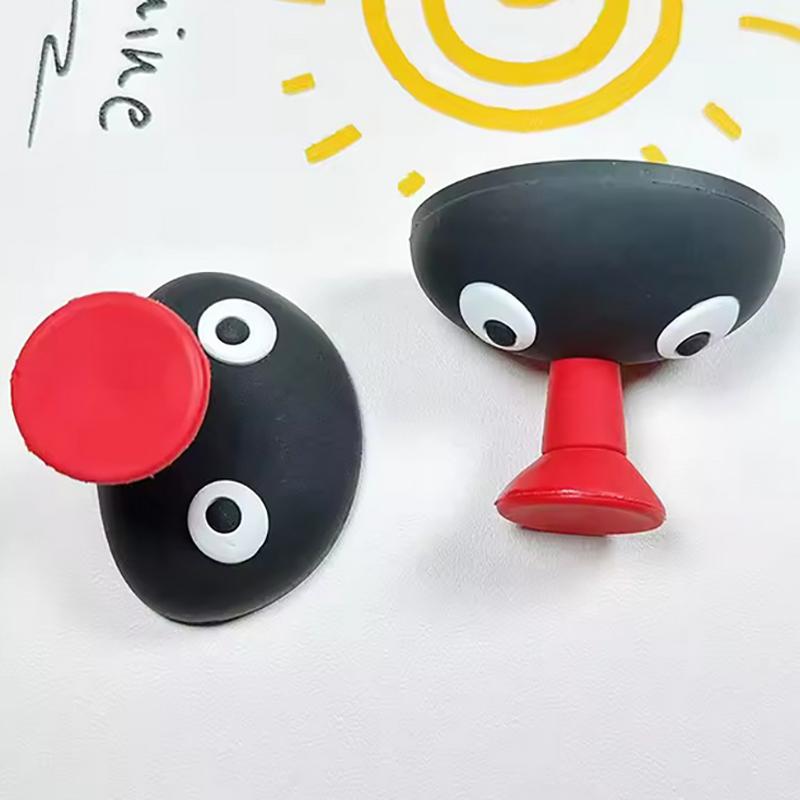 Мультяшный крючок Милый пингвин с надутыми губками Крючок для полотенца Креативный без сверления Бесследная наклейка на стену 3D крючок Бытовые аксессуары для хранения