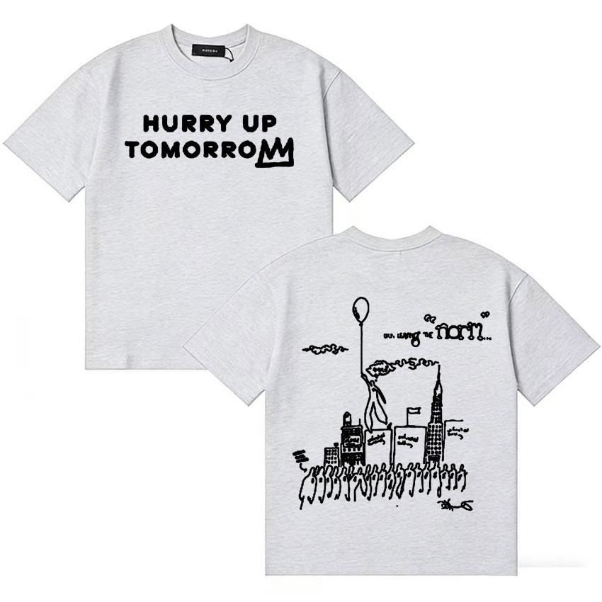 The Weeknd Hurry Up Tomorrow Merch TShirts 2025 Print Tee Shirts Unisexs Popluar Clothing Fashion Oversized Loose T Shirts Unisex