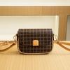 Новая модная нишевая повседневная простая маленькая квадратная сумка, высококлассная клетчатая сумка через плечо, сумка-мессенджер для женщин