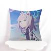 Наволочка для декоративной подушки B-blue Archive Anime 45x45 см, мягкая, уютная, из хлопка, с застежкой-молнией, для использования на открытом воздухе, для дивана.
