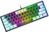 Игровая клавиатура LexonTech x ZIYOU LANG K61 с RGB LED подсветкой 62 Компактная USB Мембранная Проводная Многофункциональная Мультимедийная Совместимая для Работы
