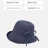 Korean Style Wide Brim Bucket Hats Summer Sunshade Basin Caps Plaid Bucket Hats  Sun Protection