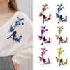 1PC Plum Blossom For Cheongsam Water-soluble DIY Cloth Stickers Sewing Accessories Embroidery Flower Applique Patch Dancing Bird