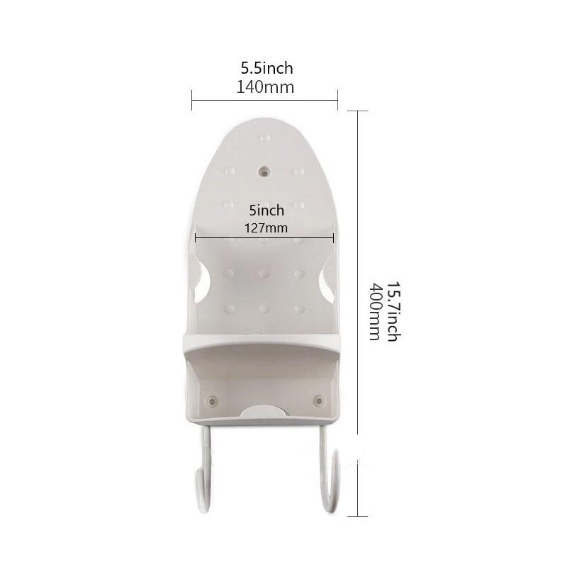 Портативный держатель для утюга, бытовая вешалка для гладильной доски для отеля, черно-белая настенная полка для хранения утюга, принадлежности для домашнего хранения