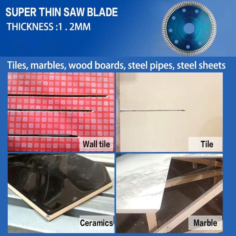 Турбо-алмазная пила, диск для резки гранита, мрамора, керамогранита, керамические лезвия 105/115/125 мм для угловой шлифовальной машины, алмазная пила