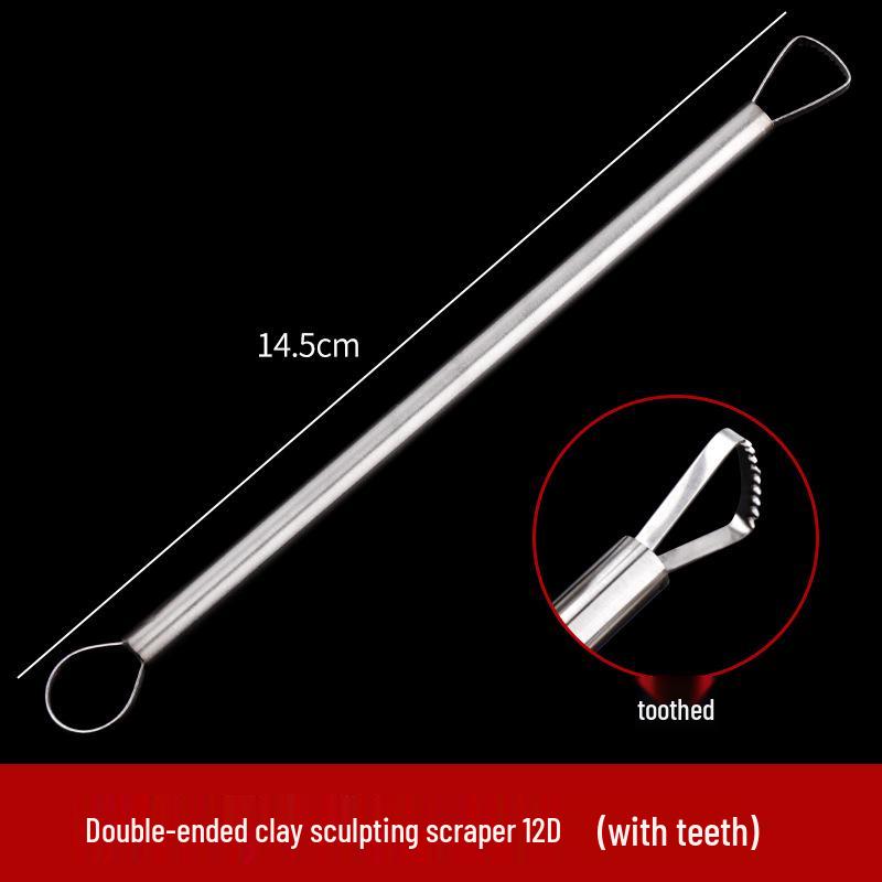 Набор из 12 инструментов для лепки и обрезки из нержавеющей стали