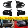 Для Honda Civic 8-го поколения 2005-2011 Пара Накладка на Зеркало Заднего Вида Боковое Крыло Наклейка Чехол Зеркала Заднего Вида Двери Декоративные Аксессуары Декор