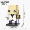 MOOXI Серия Фильмы MOC Набор Кирпичиков Фигурка BrickHeadzed Модель DIY Строительные Блоки Монтессори Детские Обучающие Игрушки Для Детей Подарок