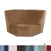 Seat Recliner Slipcovers Velvet Plush Recliner Cover Elastic Double Sofa Cover Soft Sectional Couch Cover Corner Slipcover
