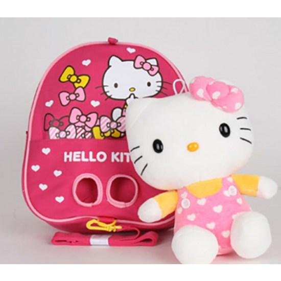Hello Kitty Seat Belt Detachable Doll Backpack KTY-PB24P, a Popular Character In Korea