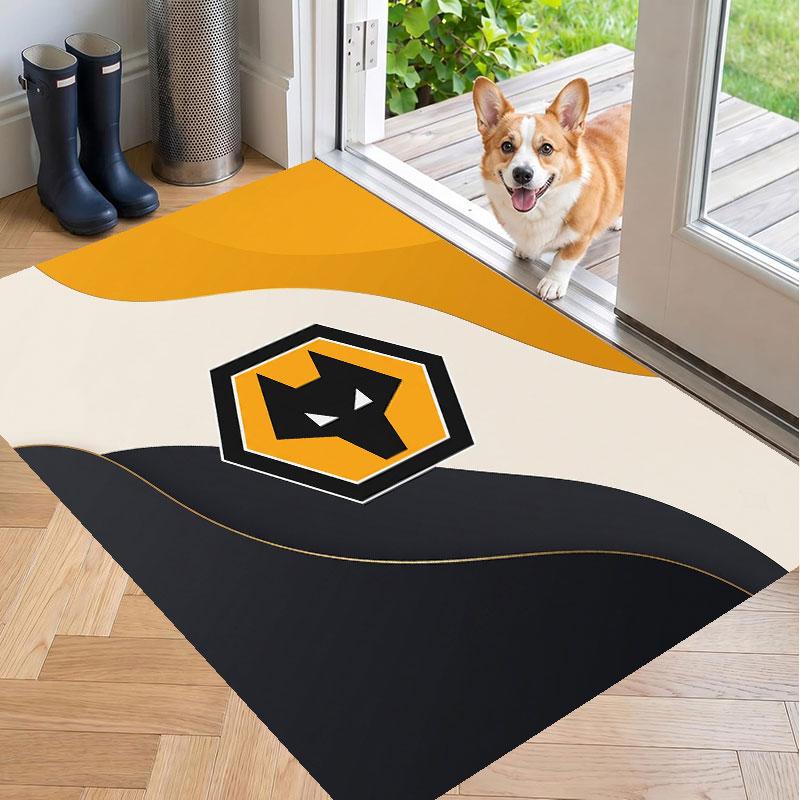 Soft Floor Carpet Wolverhampton Wanderers Football Pattern Area Rug Decorative Mat For Home Room Decoration