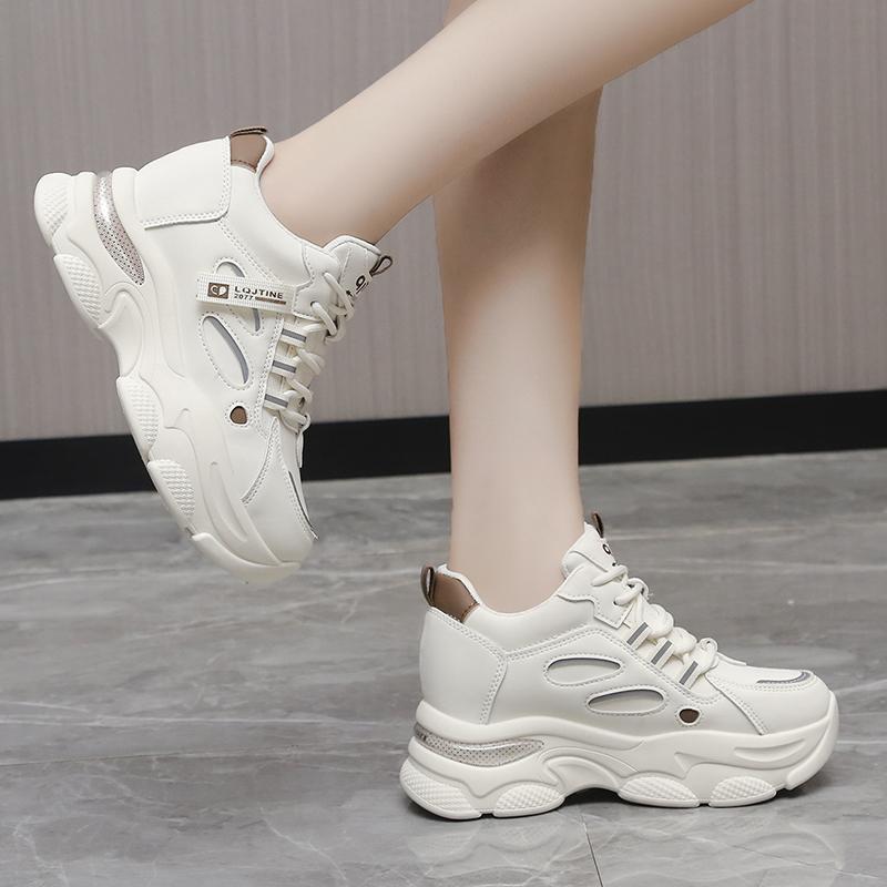 Fashion Autumn Casual Shoes for Woman Platform Lace-Up 2024 High Quality Wear Resistant Women's Vulcanized Shoes Zapatos De Mujer