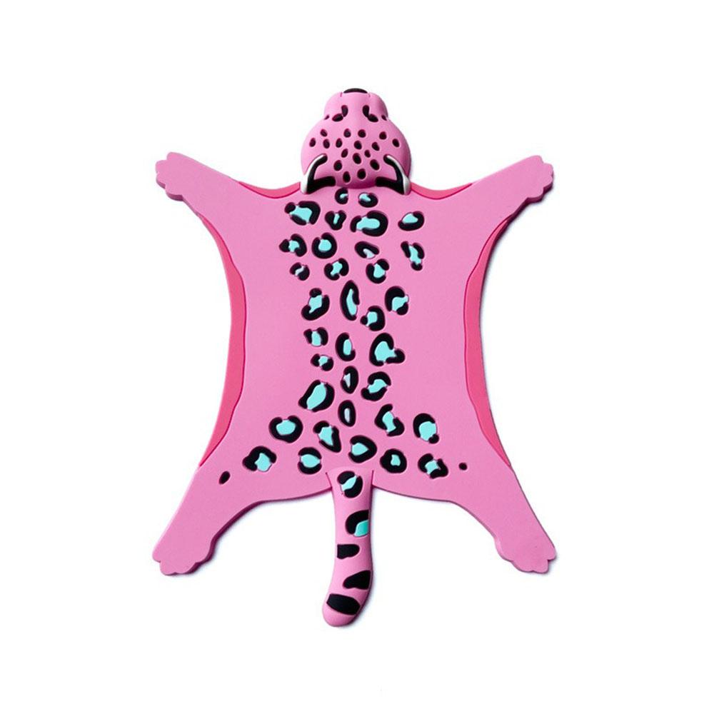 Симпатичная силиконовая подставка под стакан с изоляцией для воды, нескользящая, с изображением животных из мультфильмов, термостойкая, подставка под стакан с напитком, тигр, леопард, подставка под приборы, домашний инструмент